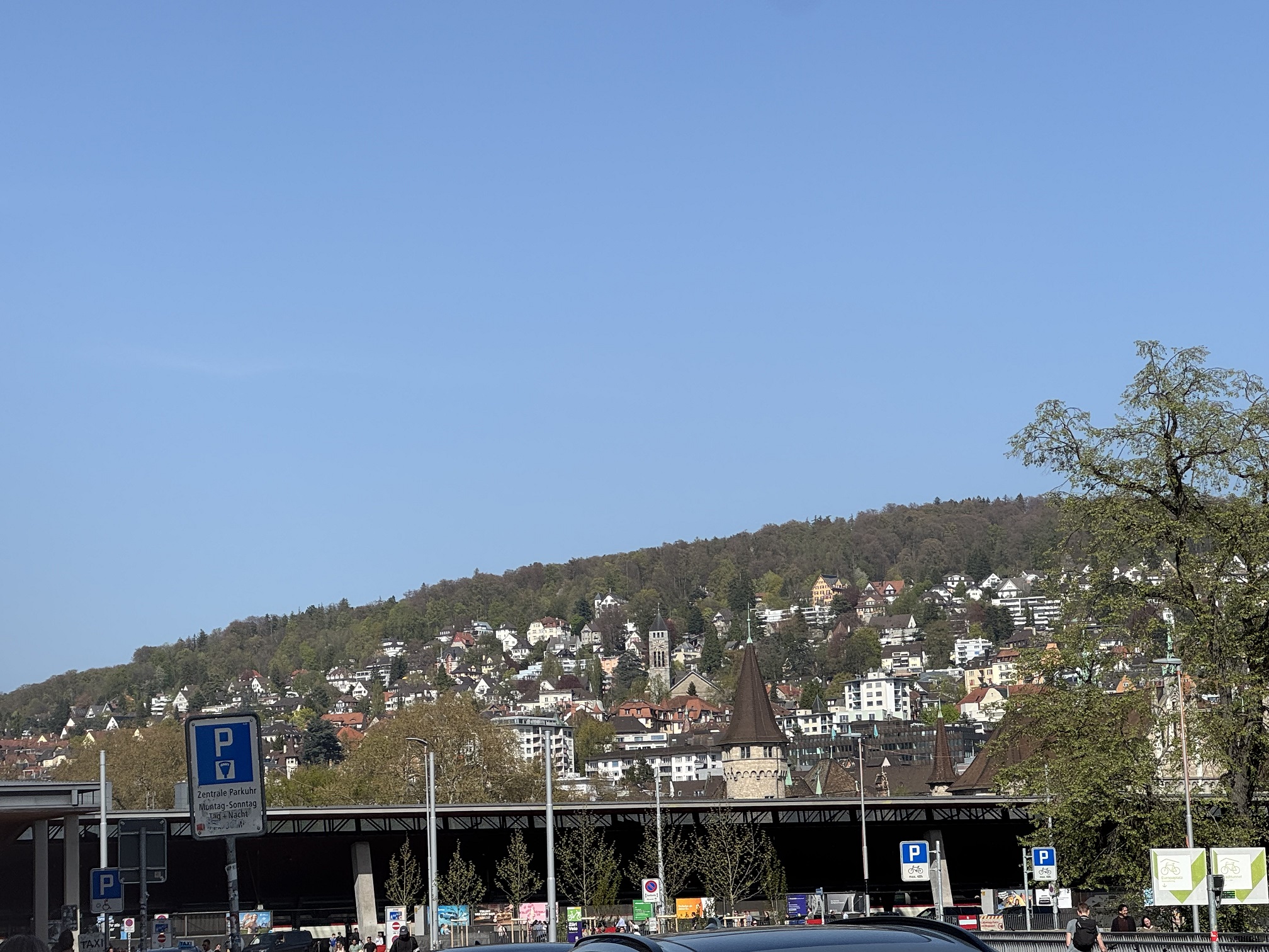 Much of the city sits on the Zürichberg Hill