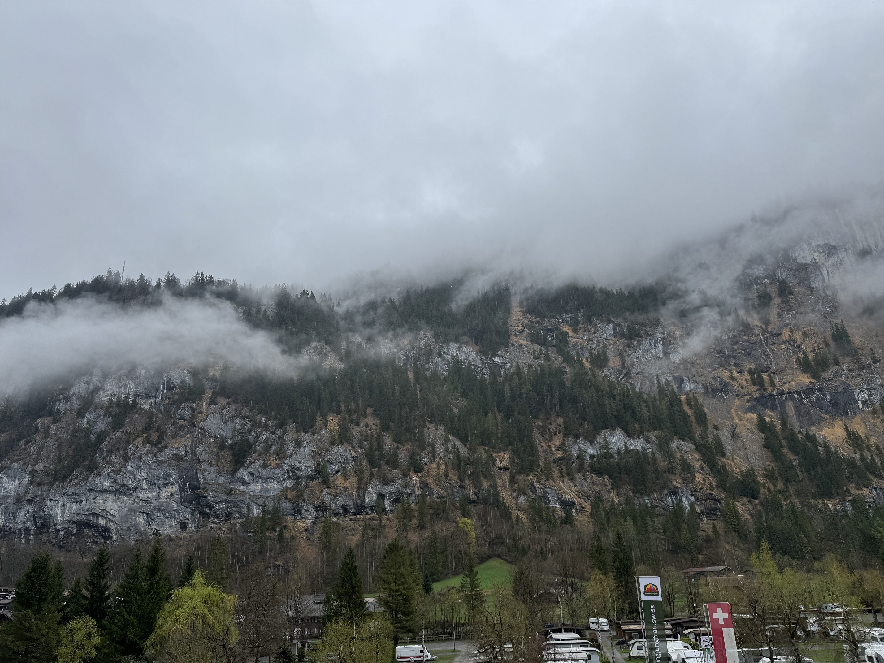 Walking along the base of the cliffs, the view is mesmerising