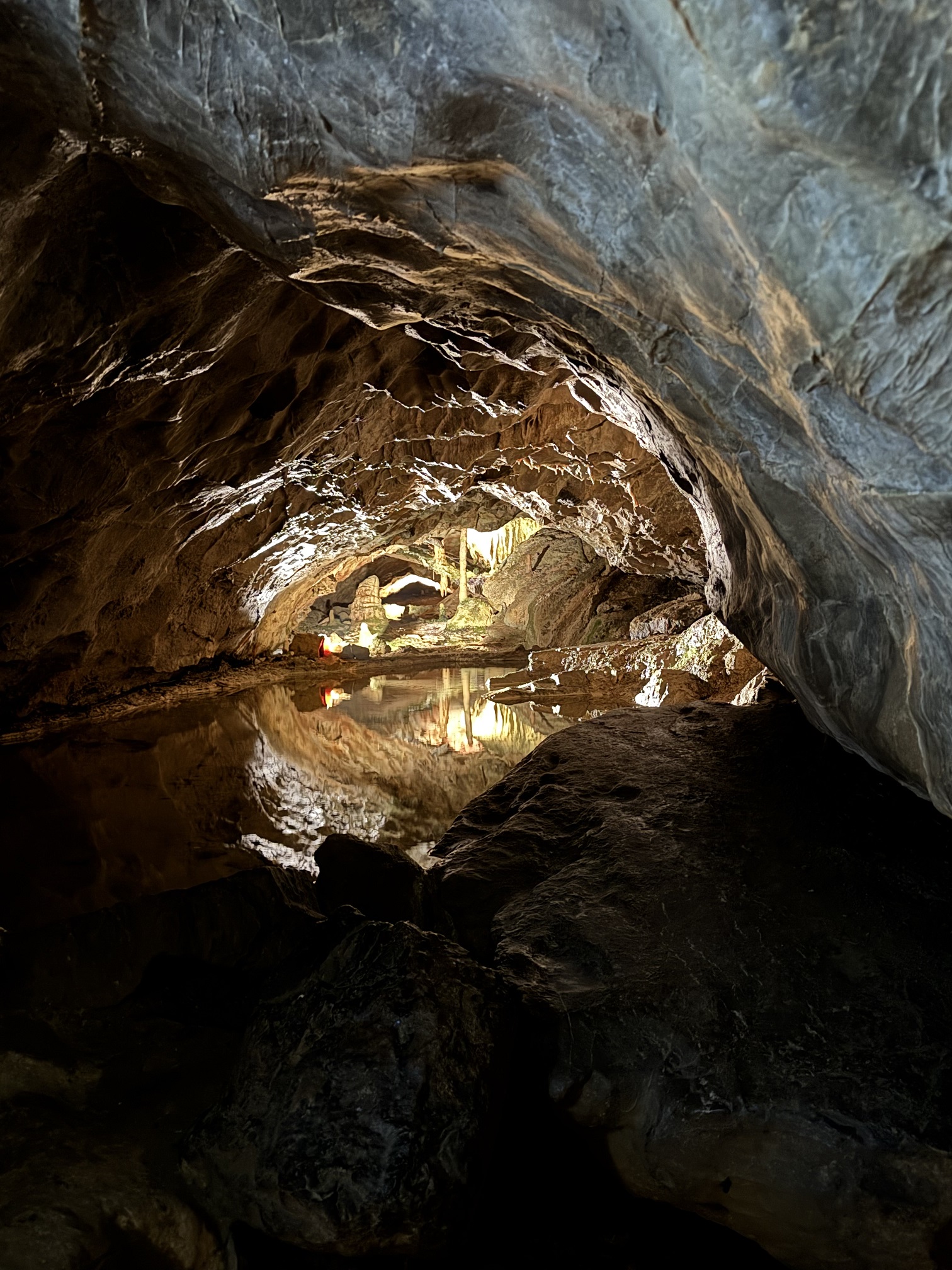 Inside, the grottos are spectacular